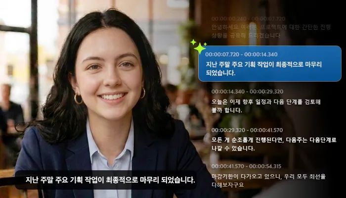 AI 동영상·오디오 텍스트 변환 반디캠 AI로 동영상 음성을 텍스트와 자막으로 변환